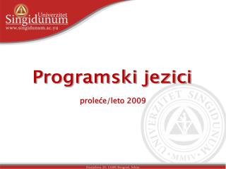 proleće/leto 2009