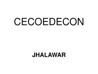 CECOEDECON JHALAWAR