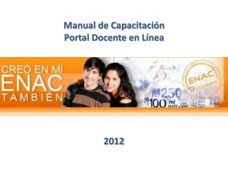 Manual de Capacitación Portal Docente en Línea