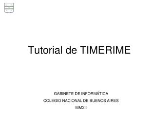 Tutorial de TIMERIME