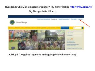 Hvordan bruke Lions medlemsregister?