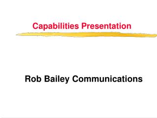 Capabilities Presentation