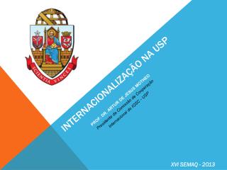 Internacionalização na usp