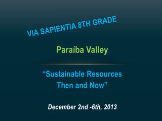Via Sapientia 8th grade