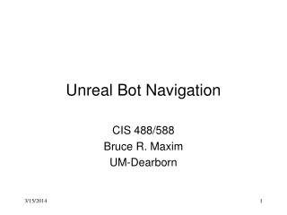 Unreal Bot Navigation