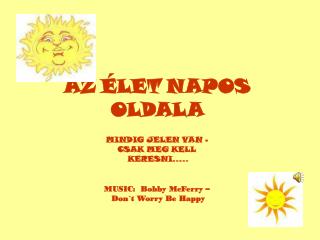 AZ ÉLET NAPOS OLDALA