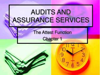 AUDITS AND ASSURANCE SERVICES