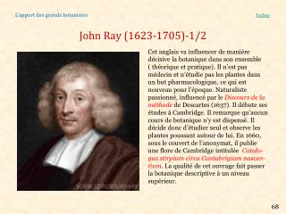 John Ray (1623-1705)-1/2