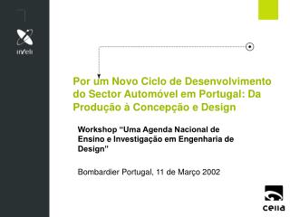 Workshop “Uma Agenda Nacional de Ensino e Investigação em Engenharia de Design”
