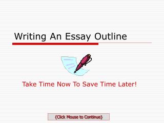 Writing An Essay Outline