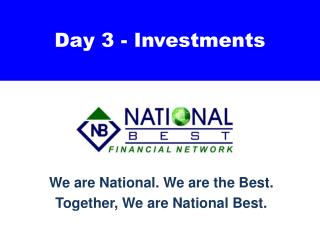 Day 3 - Investments