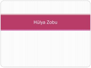 Hülya Zobu