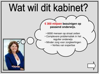 Wat wil dit kabinet?