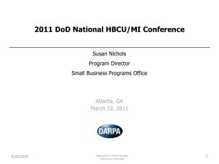 2011 DoD National HBCU/MI Conference