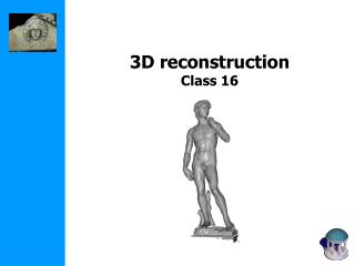 3D reconstruction Class 16