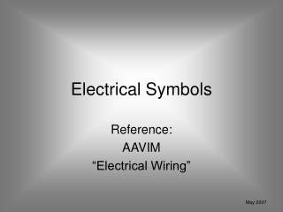 Electrical Symbols