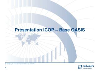 Présentation ICOP – Base OASIS