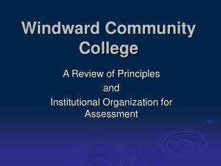 Windward Community College