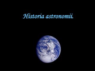 Historia astronomii.