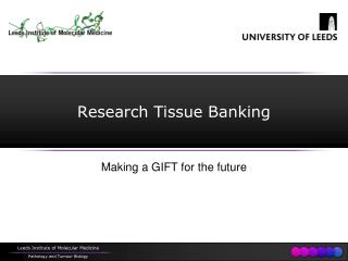 Research Tissue Banking
