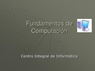 Fundamentos de Computación