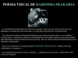 POESIA VISUAL DE RARINDRA PRAKARSA