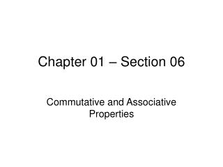 Chapter 01 – Section 06