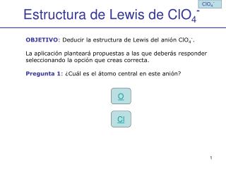 Estructura de Lewis de ClO 4 -
