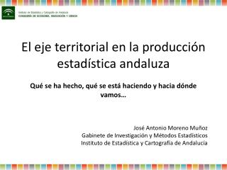 El eje territorial en la producción estadística andaluza