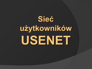 Sieć użytkowników USENET