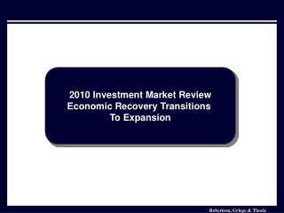 Investment Market Analysis January 2006