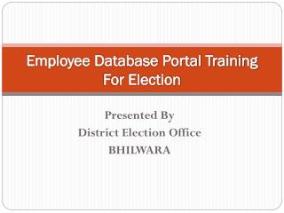 Employee Database Portal Training For Election