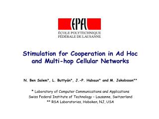 Stimulation for Cooperation in Ad Hoc and Multi-hop Cellular Networks