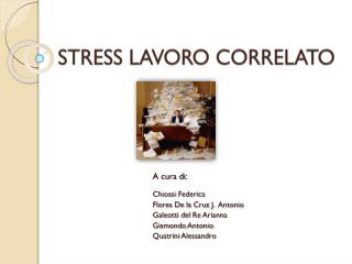 STRESS LAVORO CORRELATO