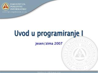 jesen/zima 2007