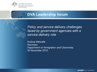 DVA Leadership forum