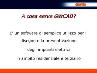 E’ un software di semplice utilizzo per il disegno e la preventivazione degli impianti elettrici