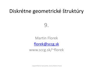 Diskrétne geometrické štruktúry