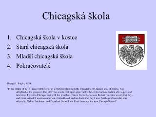 Chicagská škola