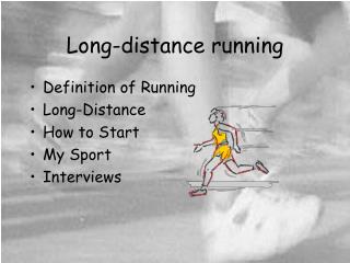 Long-distance running