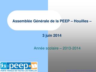 Assemblée Générale de la PEEP – Houilles – 3 juin 2014