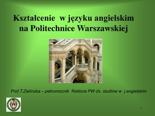 Kształcenie w języku angielskim na Politechnice Warszawskiej