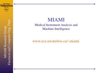 MIAMI Medical Instrument Analysis and Machine Intelligence