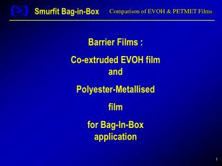 Comparison of EVOH &amp; PETMET Films