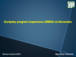 Európsky program Copernicus (GMES) na Slovensku