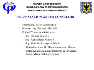 PRESENTACION GRUPO CONSULTOR