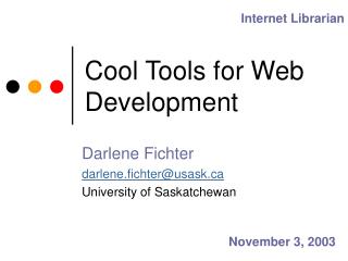 Cool Tools for Web Development