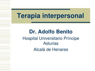 Terapia interpersonal