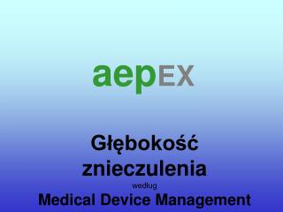 Głębokość znieczulenia według Medical Device Management