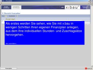 Wählen Sie die für Sie passende Vorlage.... Hier: „Bauunternehmen-Hochbau“ Bitte weiterblättern...